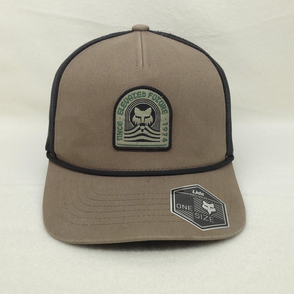 Fox Racing Hat Snapback Mens One Size Brown Black Trucker Rope Moto Motocross